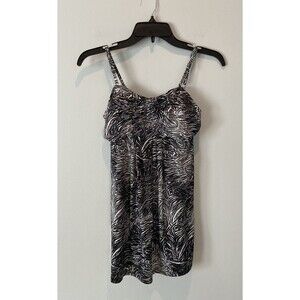 NoBo Spaghetti Strap Blouse with Built in Bra. Medium